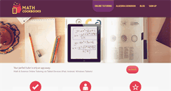 Desktop Screenshot of mathcookbooks.com