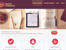 Tablet Screenshot of mathcookbooks.com